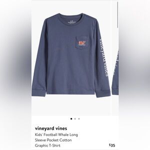 Excellent Condition-Boys Vineyard Vines Navy Long Sleeve Tee-Size XL
